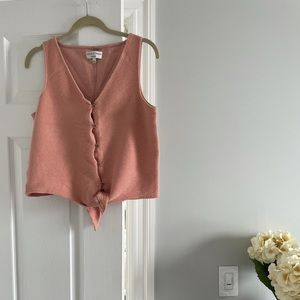 MADEWELL tie-front rubbed tank